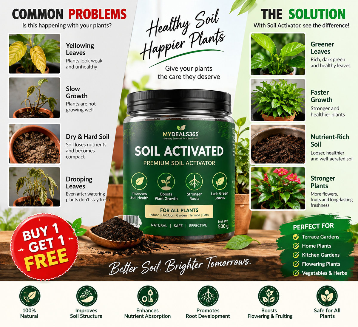 Soil Activated Premium Soil Activator (Buy 1 Get 1 FREE)